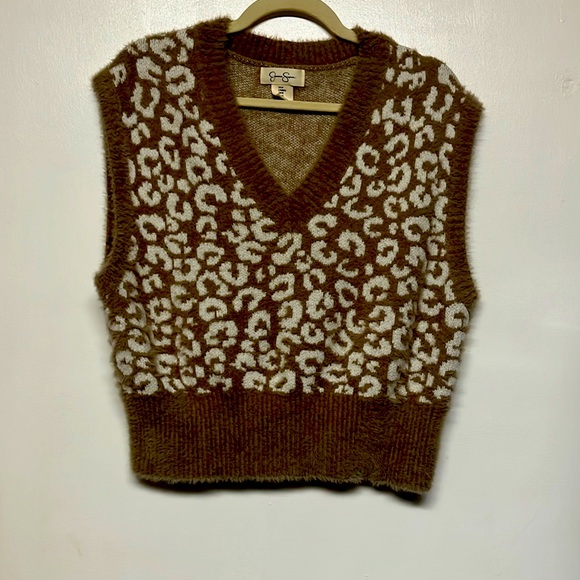 Jessica Simpson fuzzy sweater vest - Picture 1 of 3